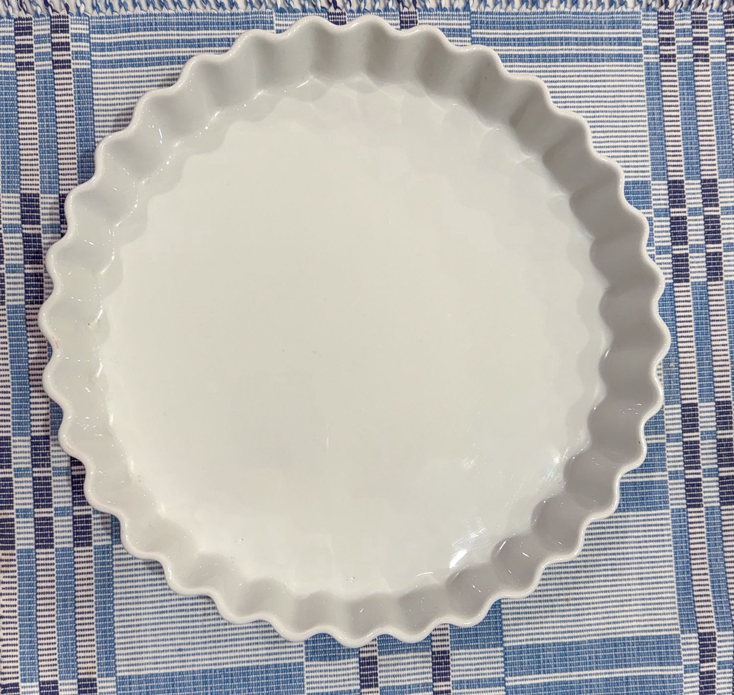 1950&#39;s Pillivuyt Porcelain Tart Pan