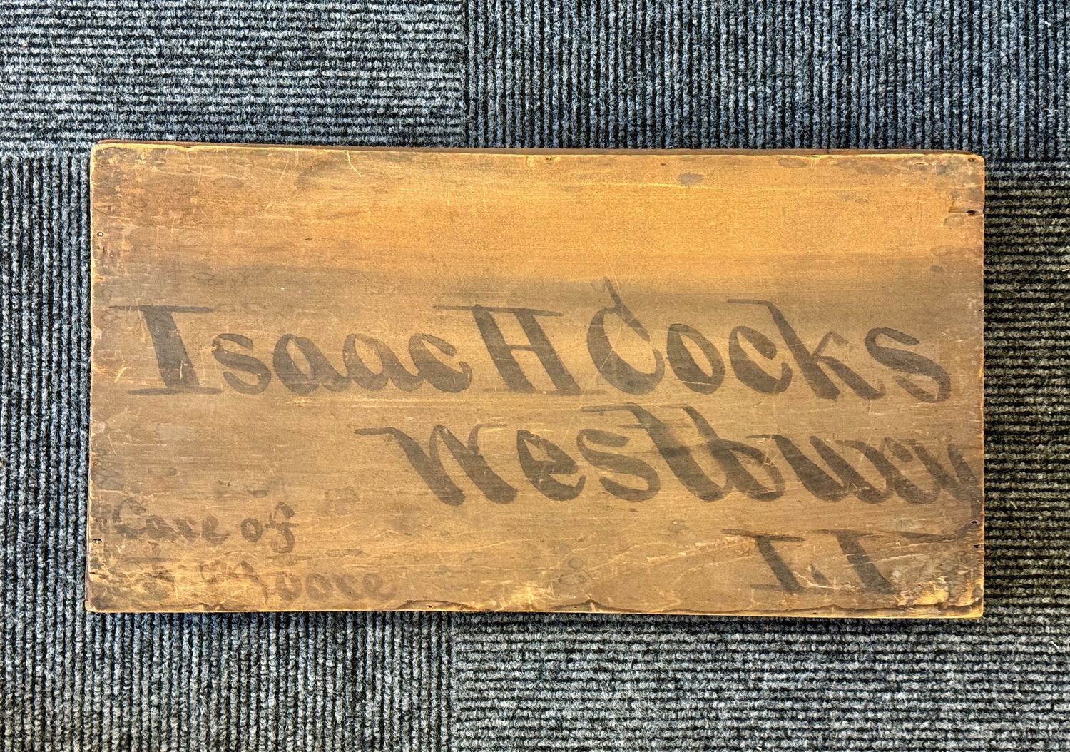 Wood Box &quot;Isaac H. Cocks&quot;