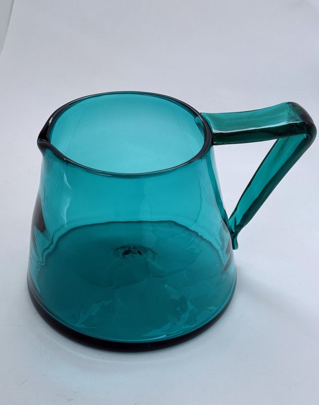 Blenko Aqua Curve Pitcher