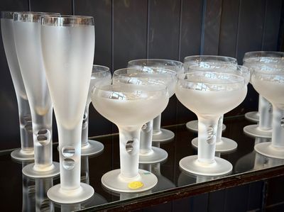 Pre 90&#39;s Riedel glasses made in Austria - coupe