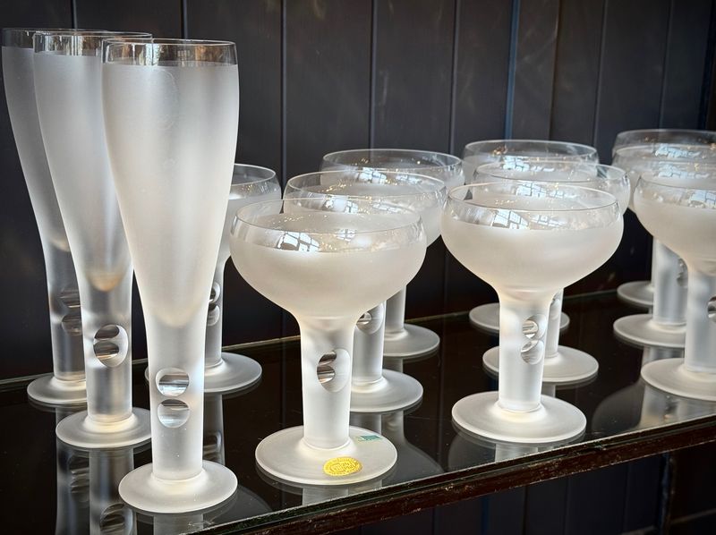 Pre 90&#39;s Riedel glasses made in Austria - coupe