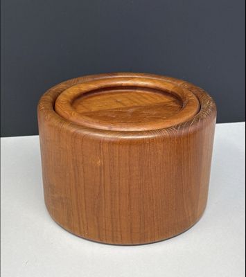 Mid Century Nissen Wood Ice Bucket - Danish