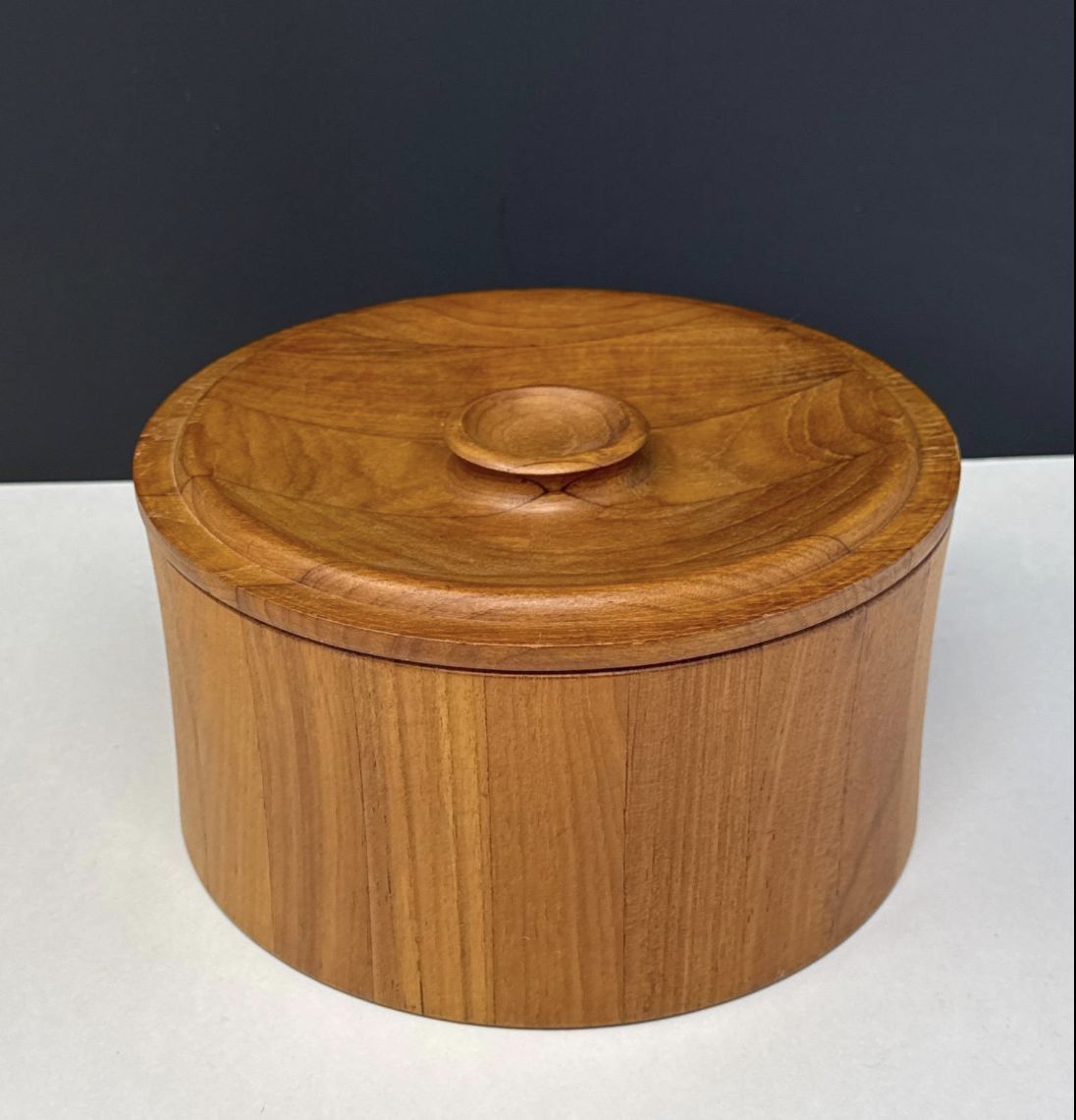 Mid Century Wood Ice Bucket by Dansk