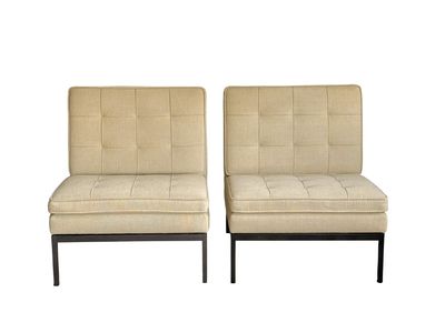 Pair of Florence Knoll Lounge Chairs Model 65 for Knoll 1960s