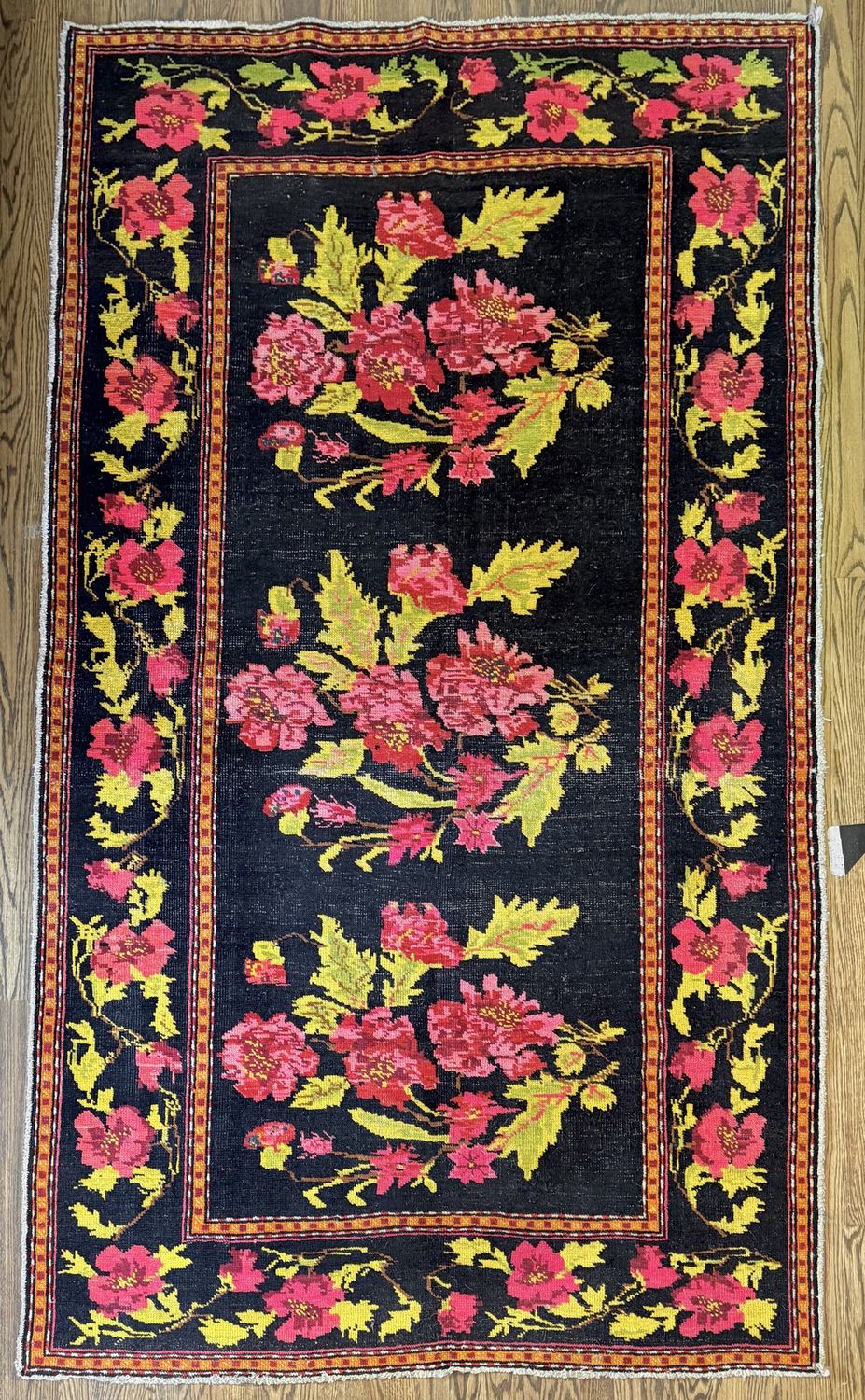 Semi Antique Caucasian Rose Karabagh rug - Armenia/Azerbaijan