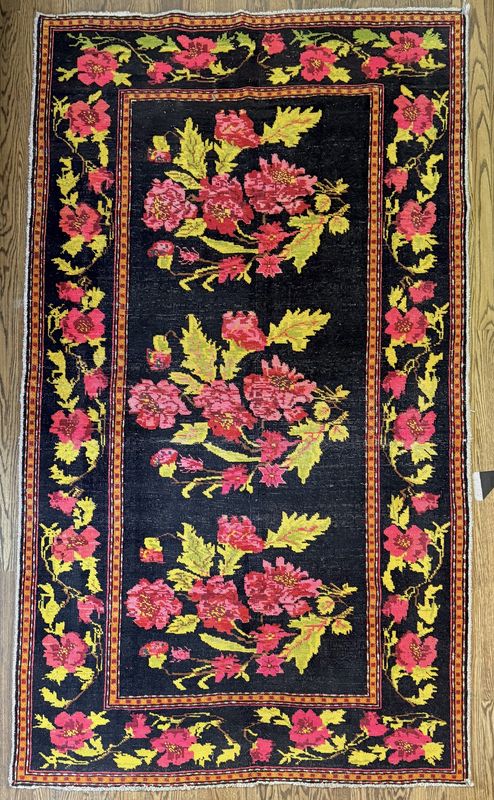 Semi Antique Caucasian Rose Karabagh rug - Armenia/Azerbaijan
