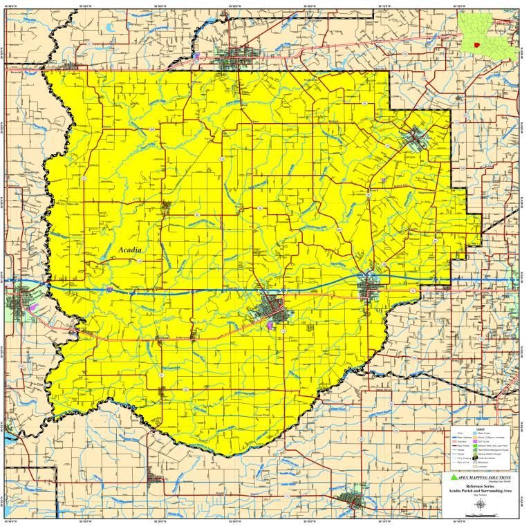 ACADIA PARISH MAP