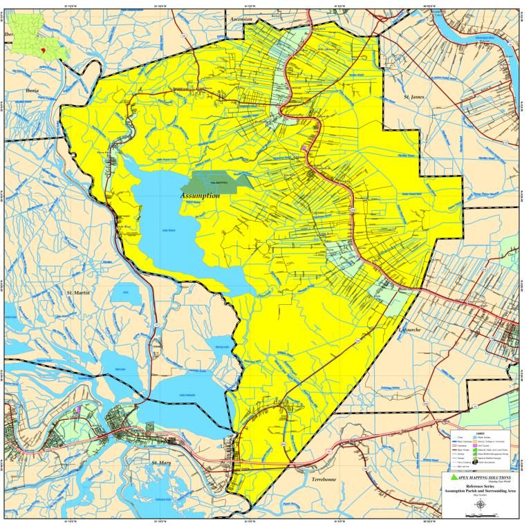 ASSUMPTION PARISH MAP