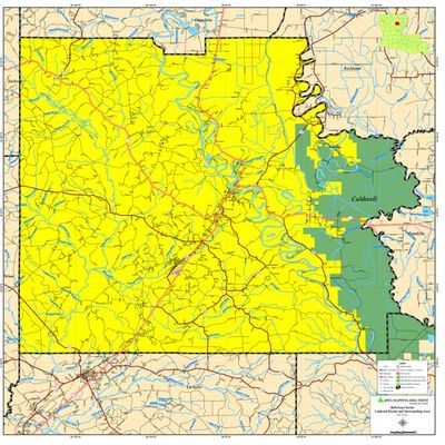 CALDWELL PARISH MAP