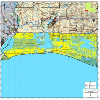 CAMERON PARISH MAP