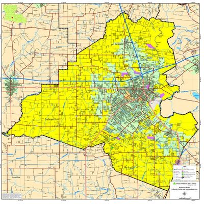 LAFAYETTE PARISH MAP