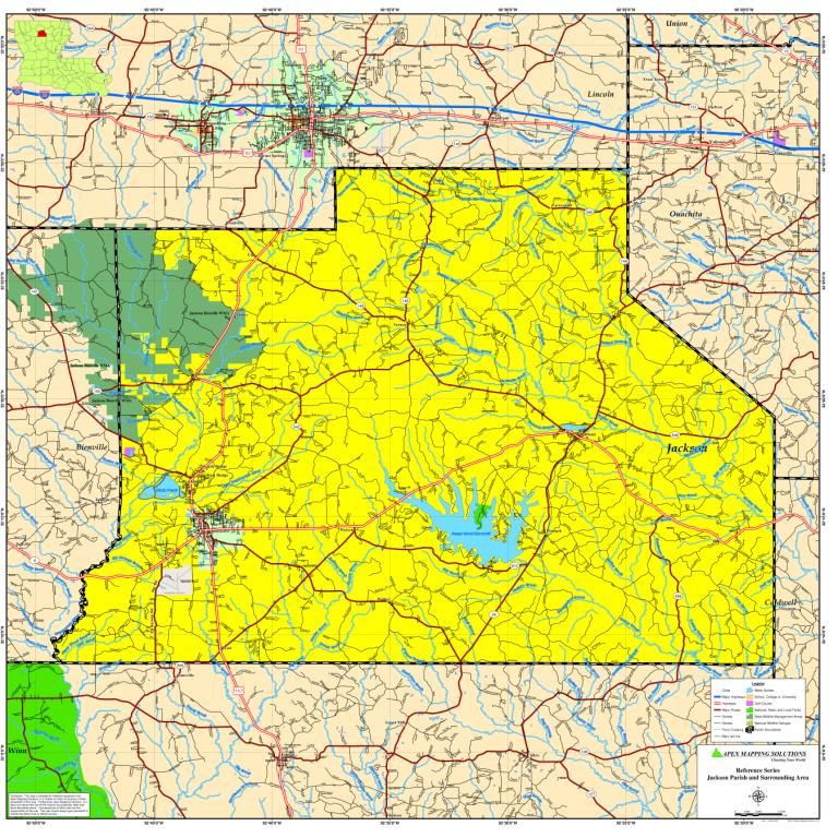 JACKSON PARISH MAP