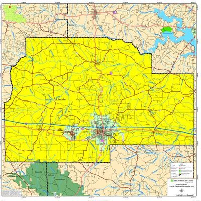 LINCOLN PARISH MAP