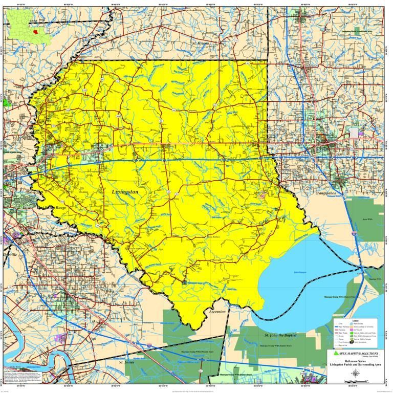 LIVINGSTON PARISH MAP