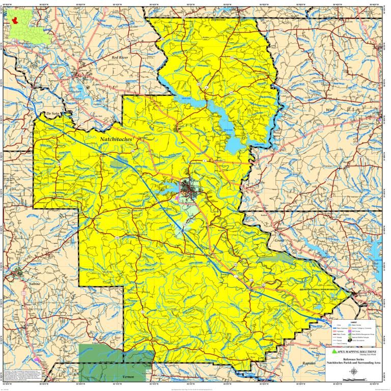 NATCHITOCHES PARISH MAP