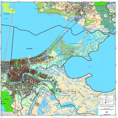 ORLEANS PARISH MAP