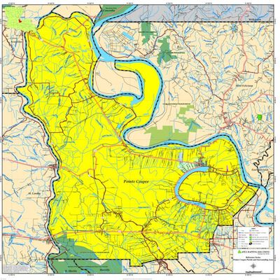 POINTE COUPEE PARISH MAP