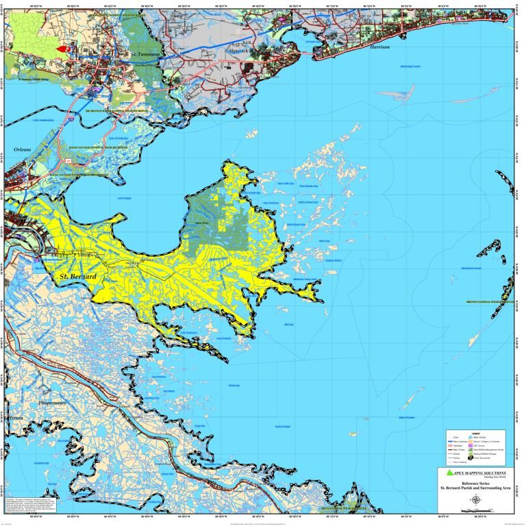 ST. BERNARD PARISH MAP