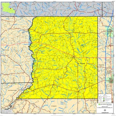 ST. HELENA PARISH MAP