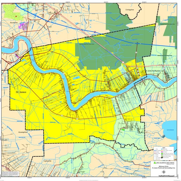 ST. JAMES PARISH MAP