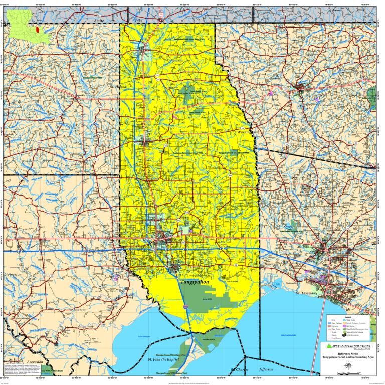 TANGIPAHOA PARISH MAP