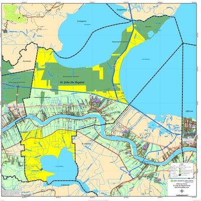 ST. JOHN THE BAPTIST PARISH MAP