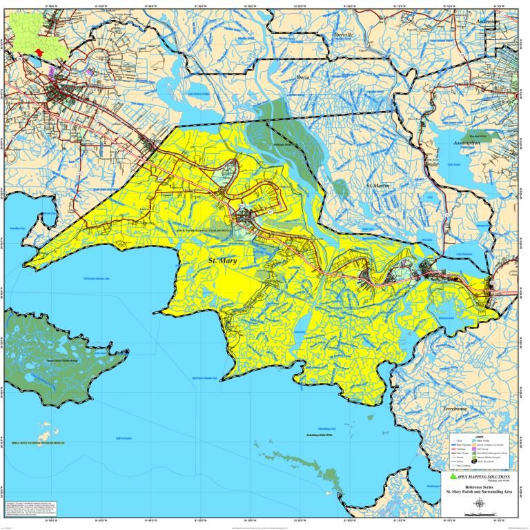 ST. MARY PARISH MAP