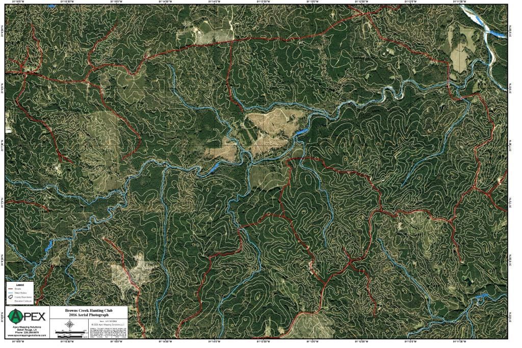 Custom Map - Brown&#39;s Creek Hunting Club