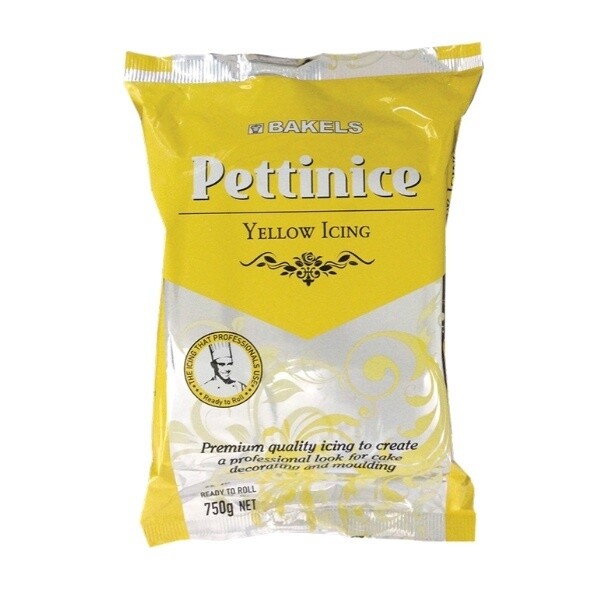 BAKELS PETTINICE FONDANT 750G YELLOW