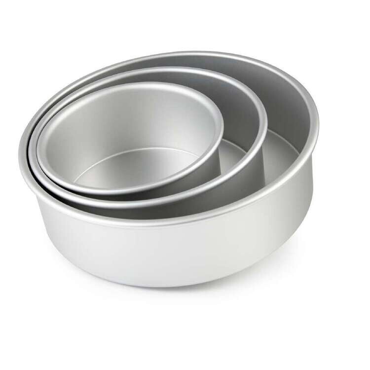 Mondo Set of 3 Round 4in Deep Cake Pans