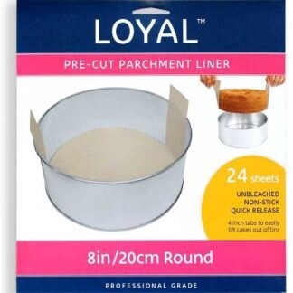 PRE CUT PARCHMENT PAPER 8” ROUND