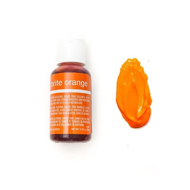 CHEFMASTER LIQUA-GEL NEON BRITE ORANGE