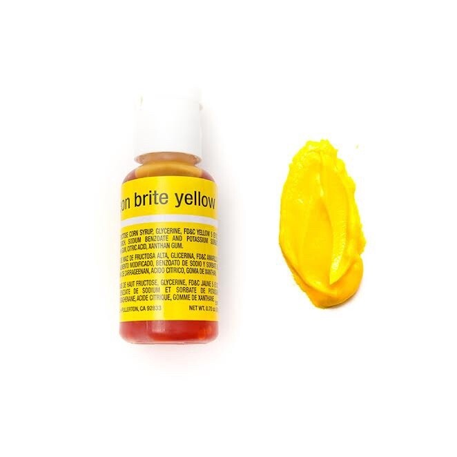 CHEFMASTER LIQUA-GEL NEON BRITE YELLOW