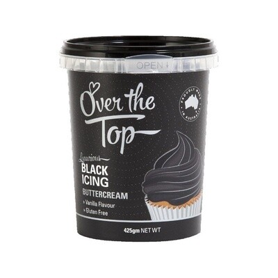 Over The Top Buttercream Black 425g