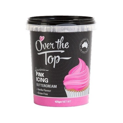 Over The Top Buttercream Pink 425g
