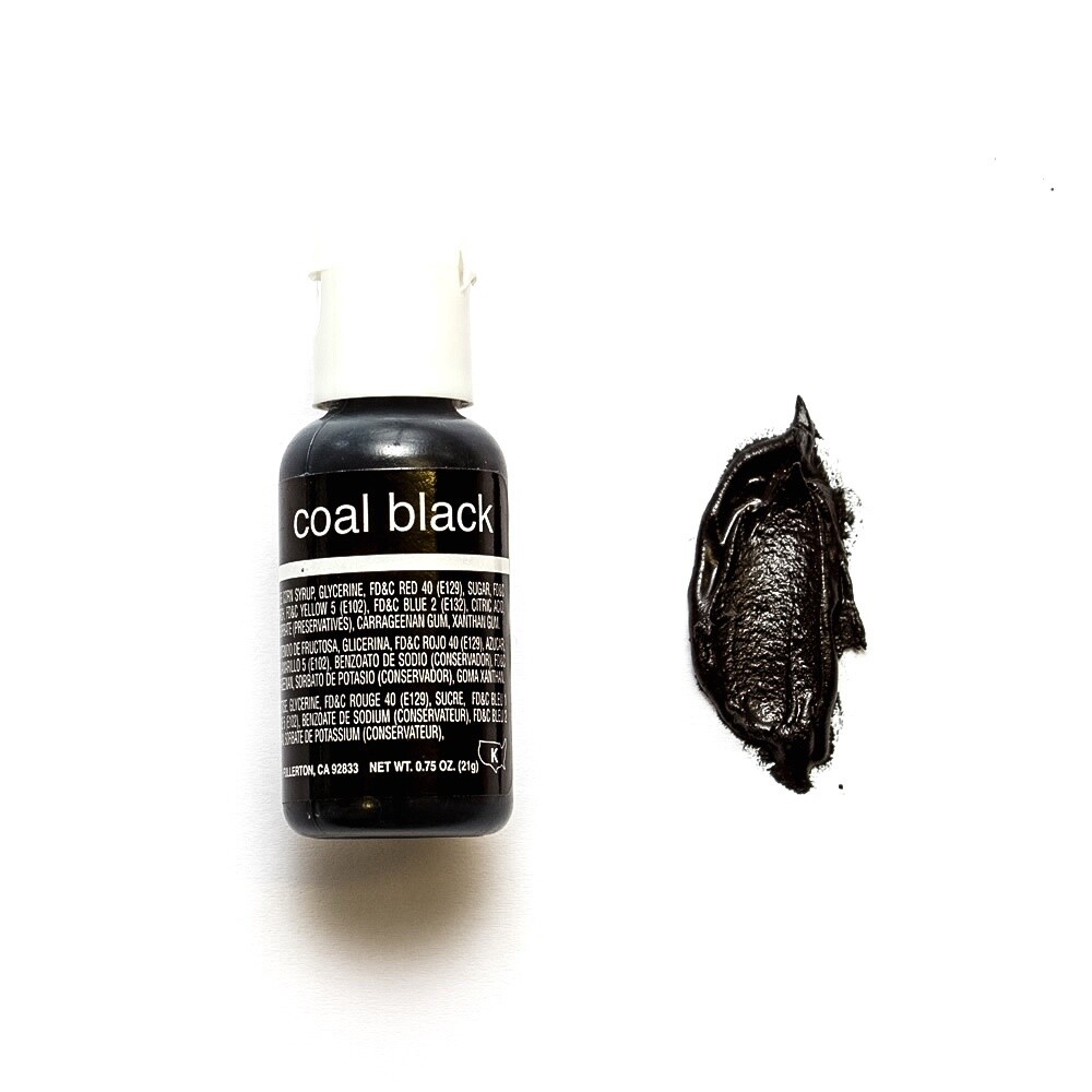 CHEFMASTER LIQUA-GEL COAL BLACK