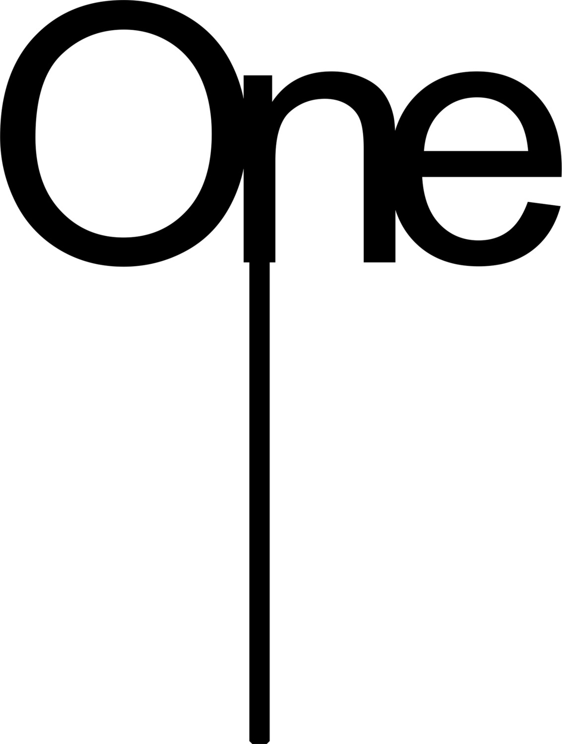 ONE CAKE TOPPER