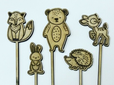 WOODLANDS CAKE TOPPER SET