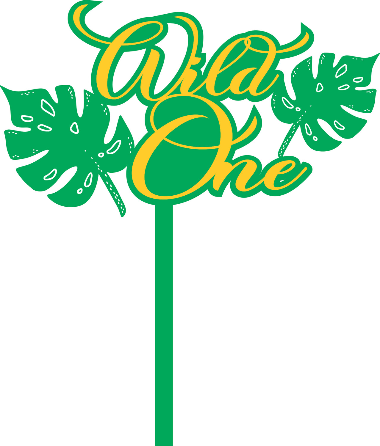 WILD ONE DOUBLE CAKE TOPPER