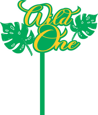 WILD ONE DOUBLE CAKE TOPPER