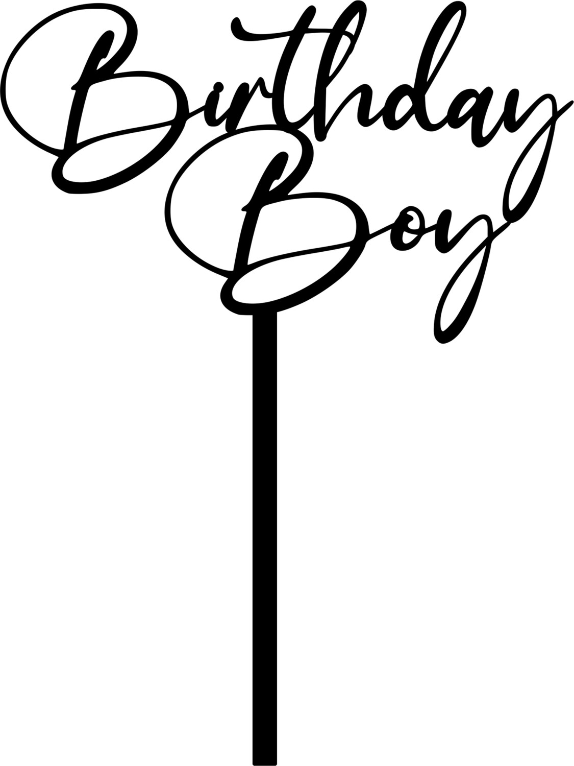 BIRTHDAY BOY CAKE TOPPER
