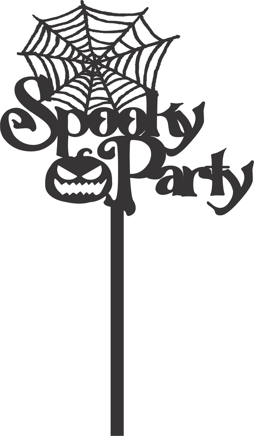SPOOKY PARTY CAKE TOPPER