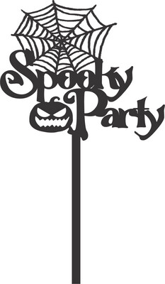 SPOOKY PARTY CAKE TOPPER