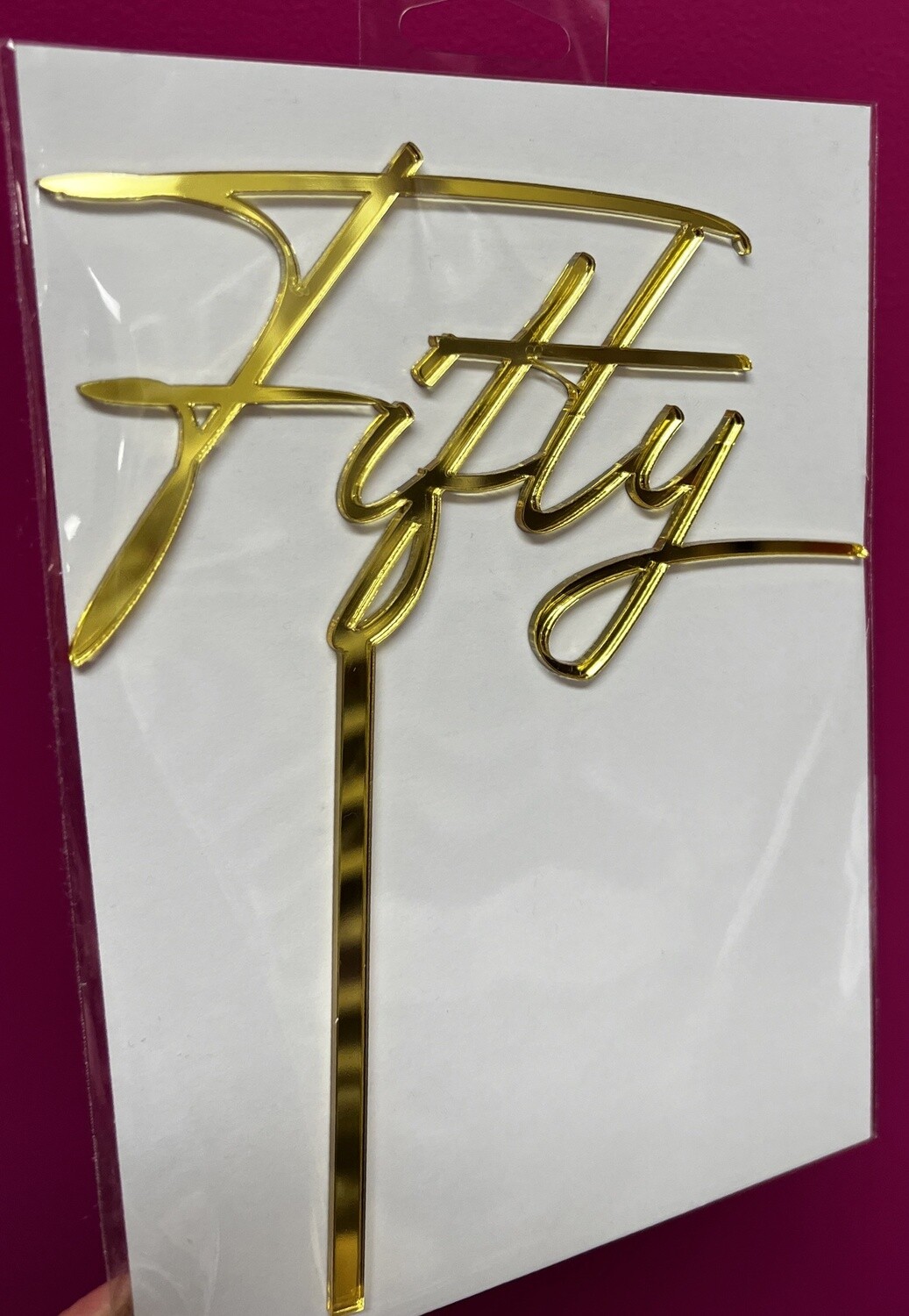 FIFTY CAKE TOPPER