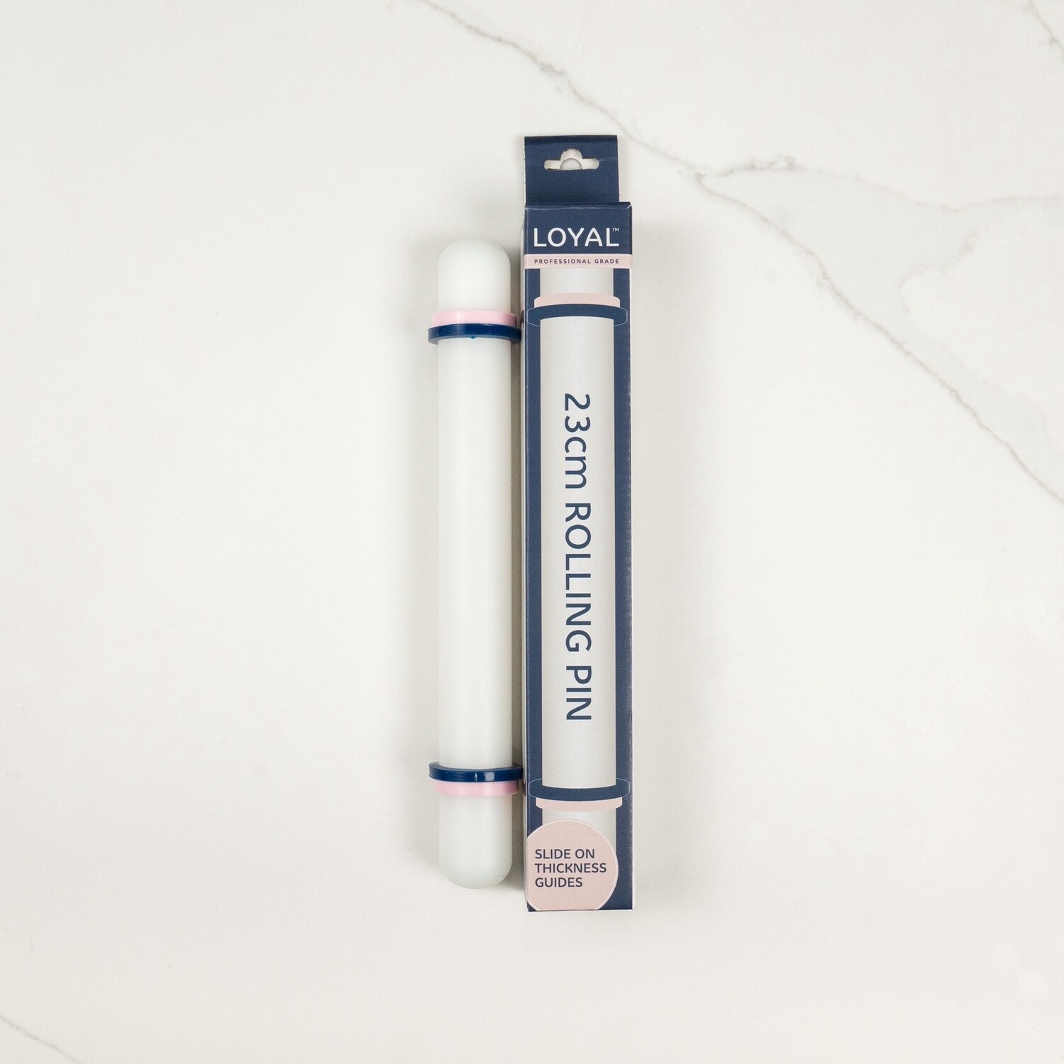 Rolling Pin (23cm) + Pin Guides