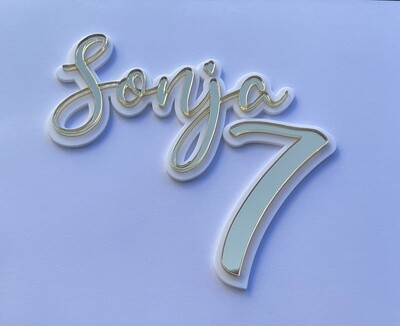 Name and Number Double Fropper  Set