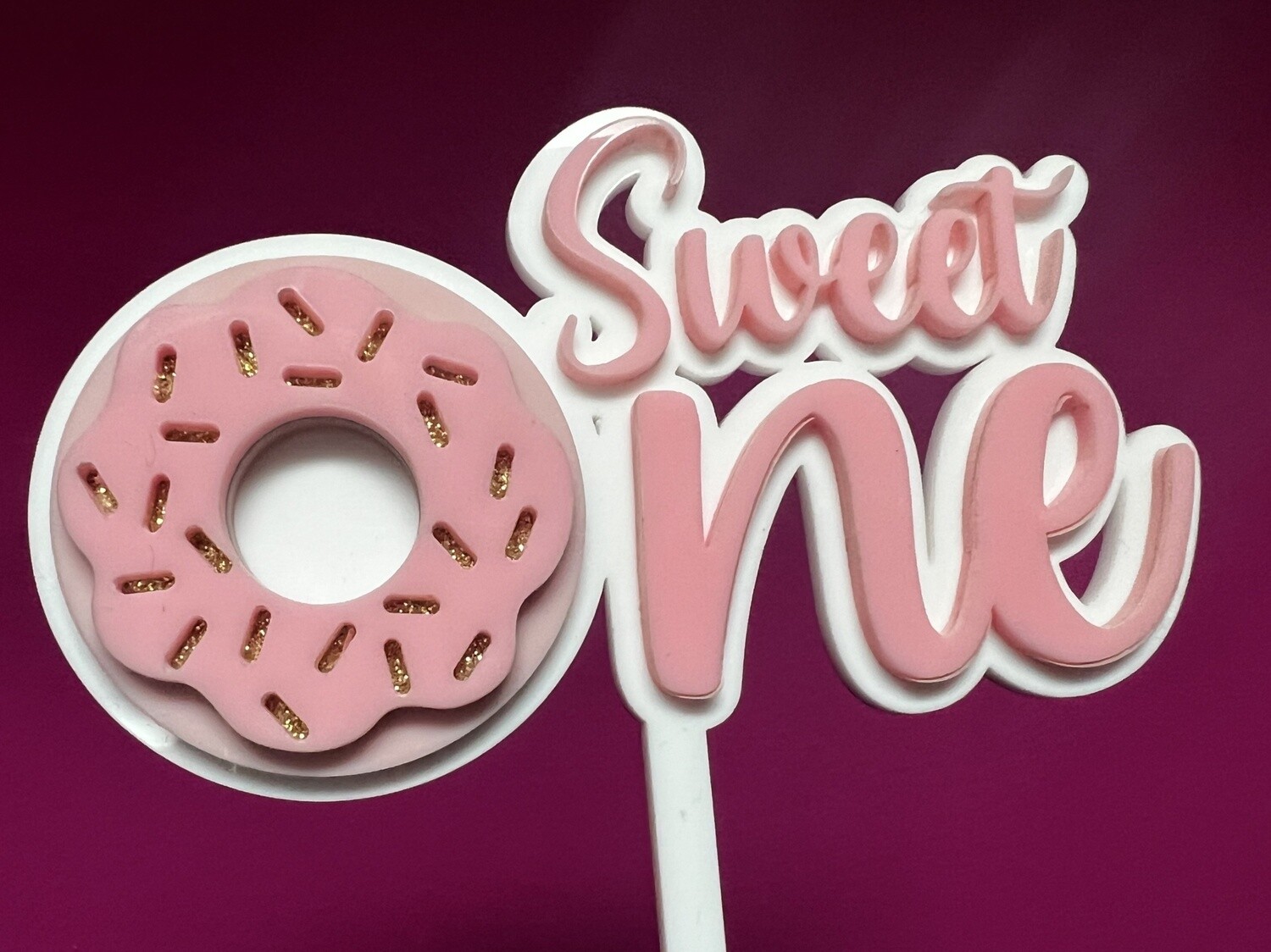 SWEET ONE DONUT CAKE TOPPER