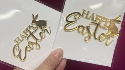 Easter flat cake topper  no stem