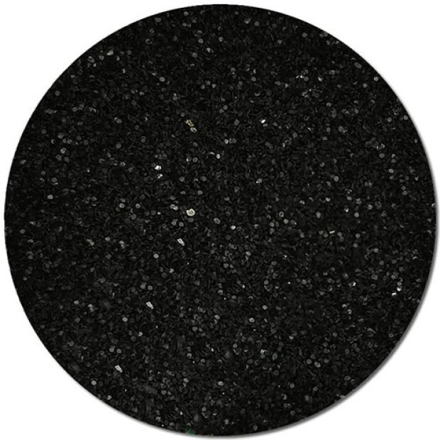 Black glitter