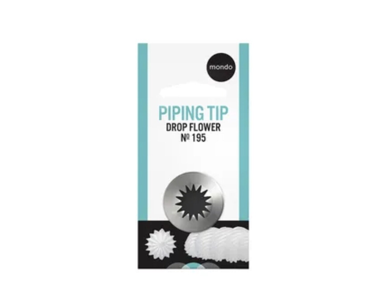 MONDO #195 S/S DROP FLOWER PIPING TIP